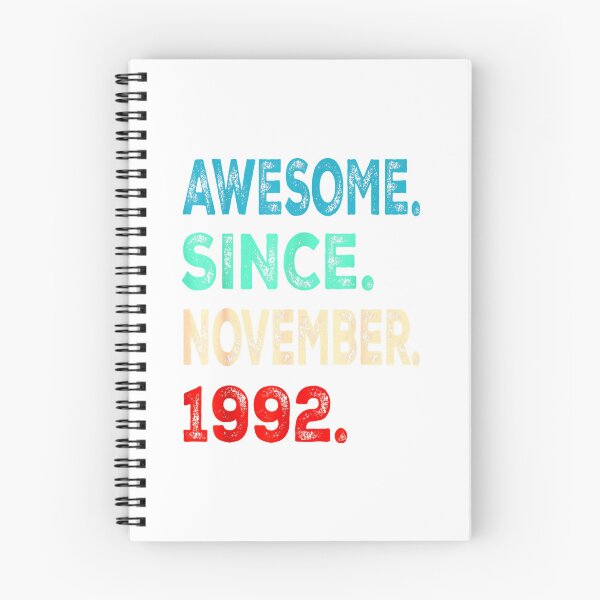 Item preview, Awesome Since November 1992 30 Years Old 30th Birthday Gifts designed and sold by TGMerwin.