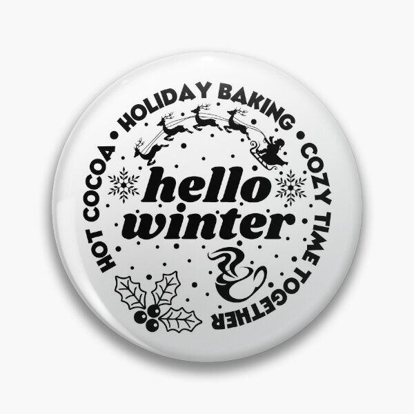 Item preview, Hello Winter Christmas Winter designed and sold by BlackSnowShop.