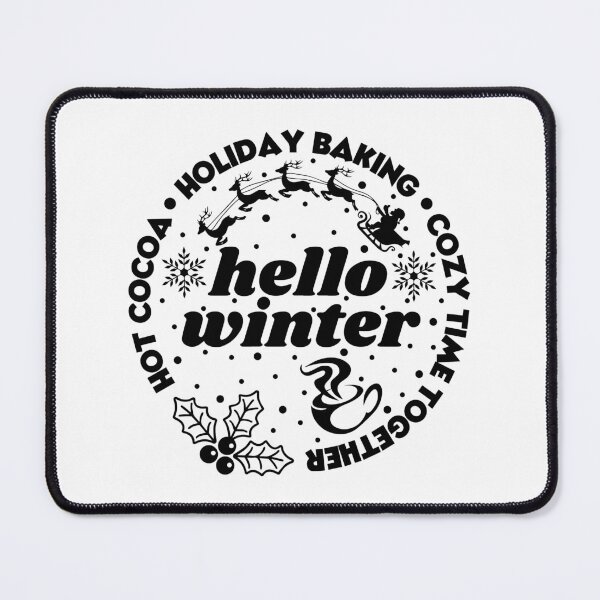 Item preview, Hello Winter Christmas Winter designed and sold by BlackSnowShop.