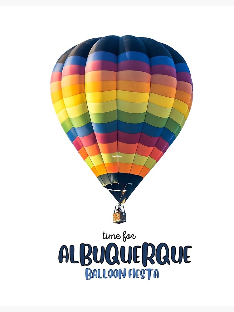 "Simple Albuquerque Balloon Fiesta" Poster for Sale by TheCreativeFab