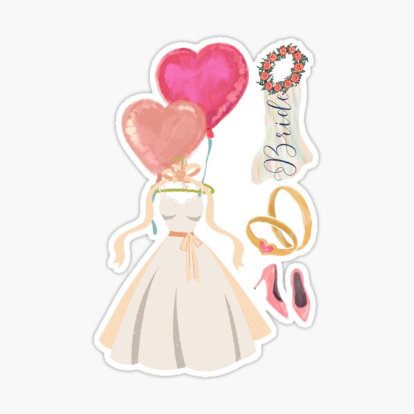 Bride to be Comic (Graphic) Sticker for Sale by Allyoudois