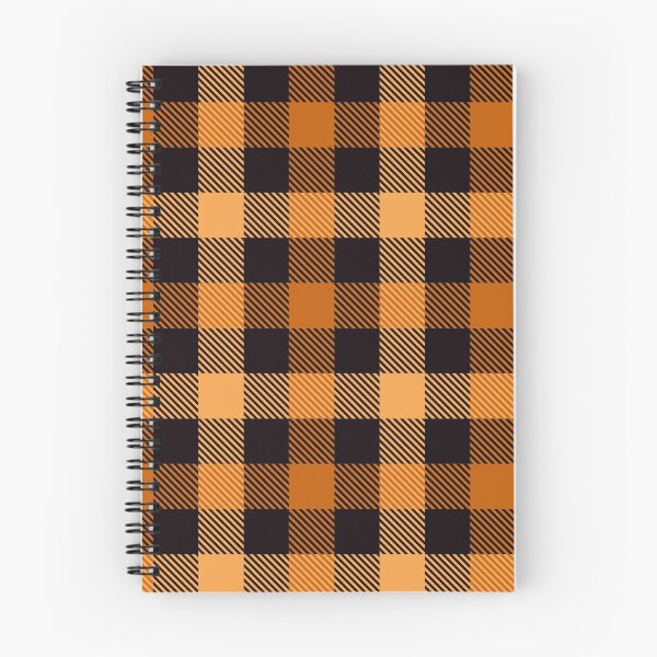 Item preview, Fall Plaid - autumn orange black brown check designed and sold by Sunset Design.