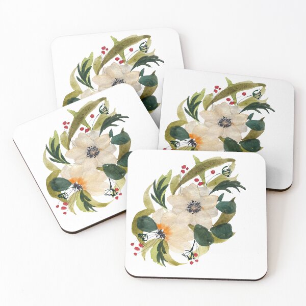 Item preview, Anemone design anemone cute watercolor illustration designed and sold by Yana Mustafina | Boho Soulful Designs.