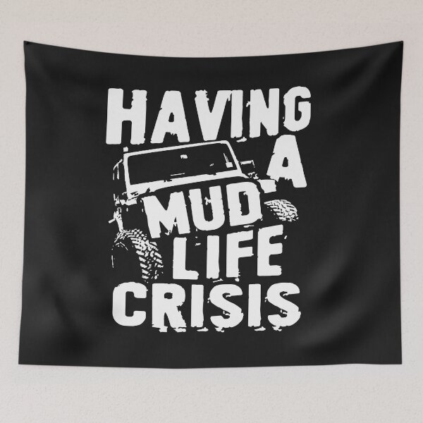 Item preview, Having a Mud Life Crisis Offroading Usa UTV ATV Dirt Mud 4x4 4-Wheeler designed and sold by henrydy.