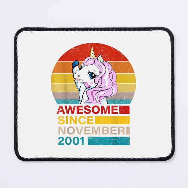Item preview, Awesome Since November 2001 Unicorn 20 year old birthday designed and sold by TGMerwin.