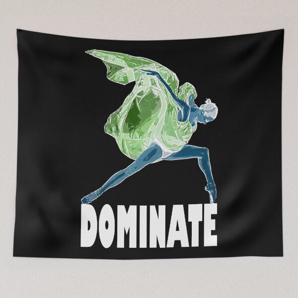 Item preview, DOMINATE - BALLERINA BALLET - DETERMINATION MOTIVATIONAL reverse designed and sold by KoolDsignsDANCE.