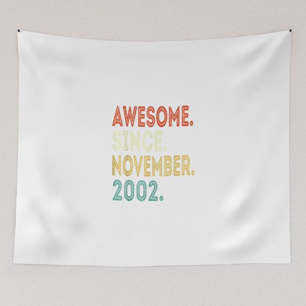 Item preview, Awesome Since November 2002 20 Year Old 20th Birthday Gifts_1 designed and sold by TGMerwin.