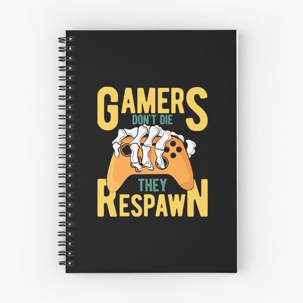 Item preview, Gamers Don't Die They Respawn Skeleton designed and sold by RockBeeDesigns.