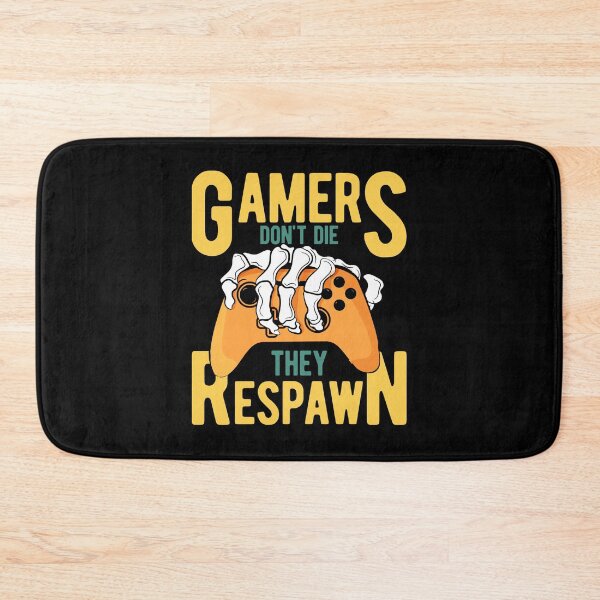 Item preview, Gamers Don't Die They Respawn Skeleton designed and sold by RockBeeDesigns.