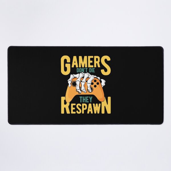 Item preview, Gamers Don't Die They Respawn Skeleton designed and sold by RockBeeDesigns.