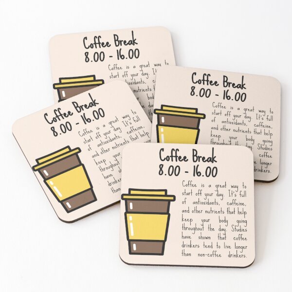 Item preview, Coffee break 8.00-16.00 designed and sold by kattilako.