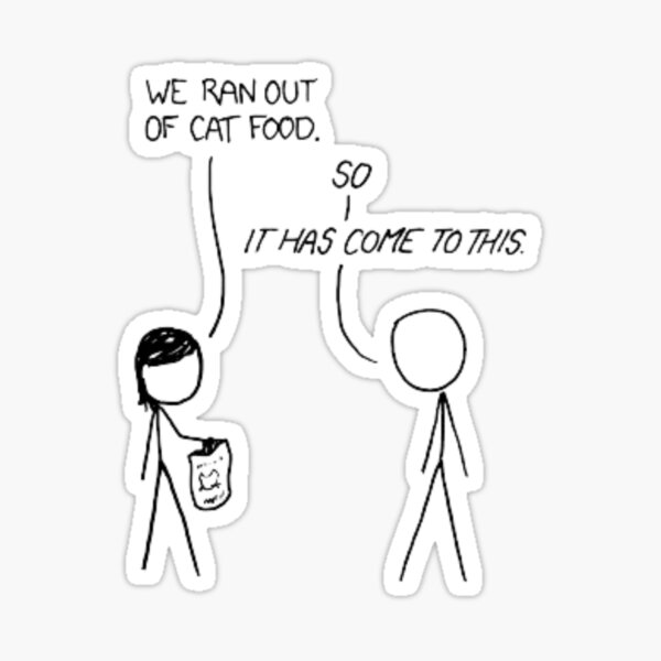 "XKCD Sticker for Sale by AdnaneJH Redbubble