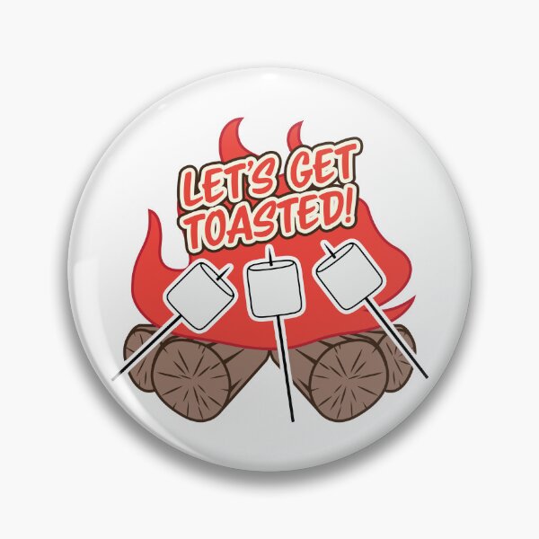 Item preview, Let's Get Toasted - Camping Marshmallow S'mores Campfire designed and sold by MarkFiveDesign.