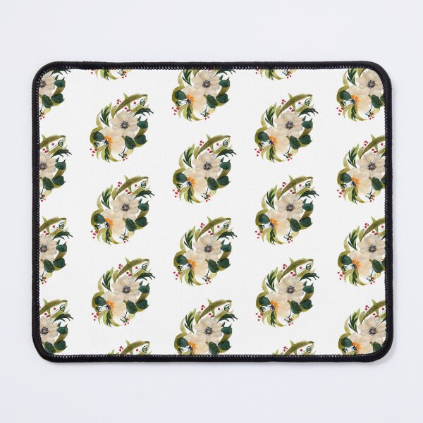 Item preview, Anemone design watercolor illustration seamless pattern designed and sold by Yana Mustafina | Boho Soulful Designs.