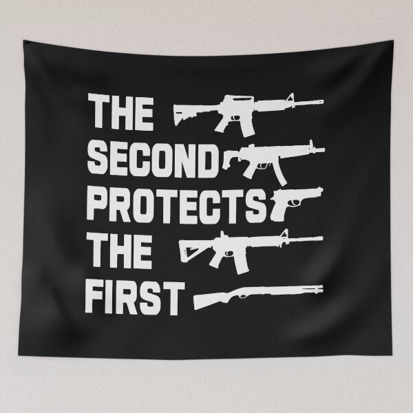 Item preview, The Second Protects The First T-Shirt 2nd Amendment Second Amendment Patriotic American designed and sold by henrydy.