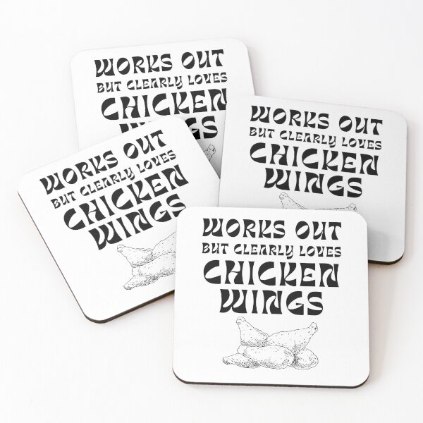 Item preview, Works out but clearly loves chicken wings designed and sold by darshants.