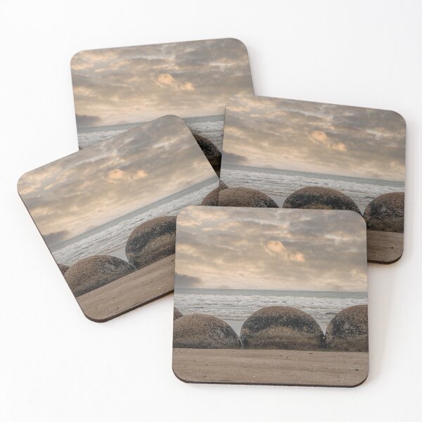 Item preview, Famous Moeraki Boulders at sunset designed and sold by Photopat.