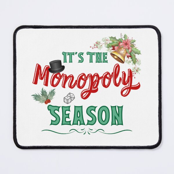 Item preview, Monopoly Christmas pattern designed and sold by HappyVibesAlert.