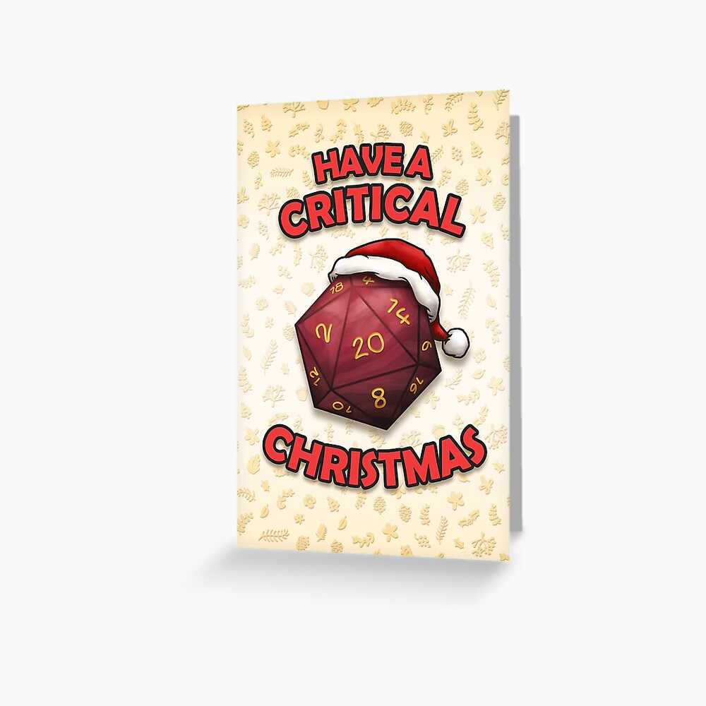 Dungeons & Dragons Christmas Dice Wrapping Paper Dnd Critmas 