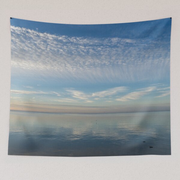 Item preview, Just me and the Birds - Calming Waterscape with Cloud Feathers designed and sold by Georgia Mizuleva.