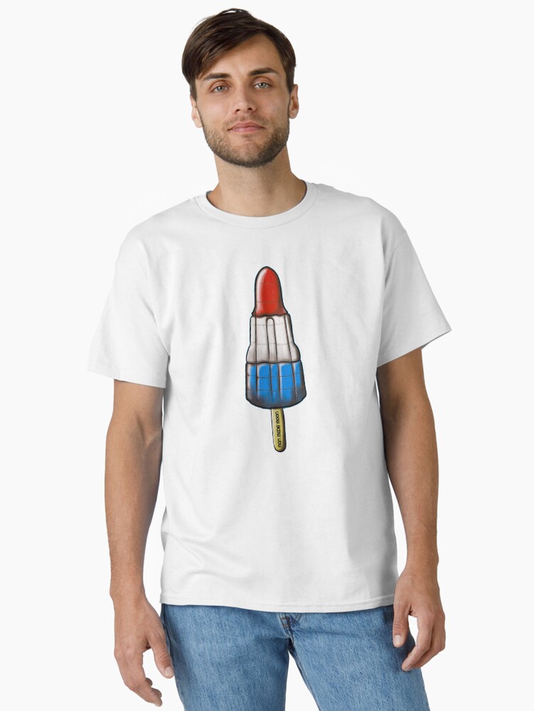 Thumbnail 1 of 7, Classic T-Shirt, Man Made Moon Rocket Lolly designed and sold by ManMadeMoon.