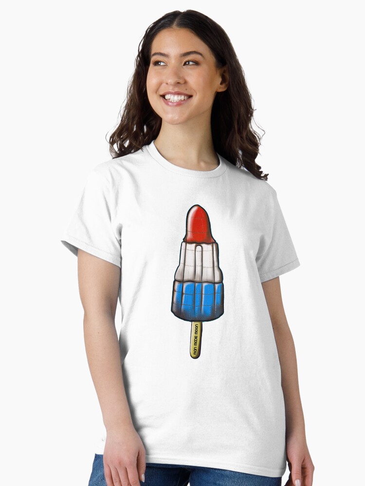Thumbnail 2 of 7, Classic T-Shirt, Man Made Moon Rocket Lolly designed and sold by ManMadeMoon.