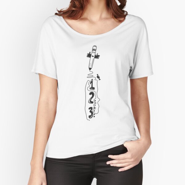 1,2,3 Drawing You Relaxed Fit T-Shirt