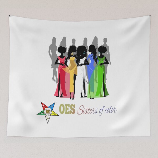 Item preview, OES Style Order Of The Eastern Star Logo Sistar Freemason designed and sold by TopTeeShop.
