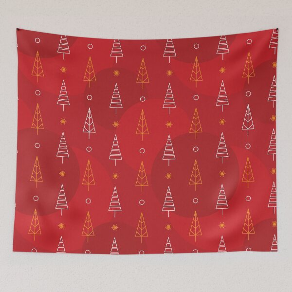Item preview, Abstract geometric christmas tree patterns designed and sold by urban-color.