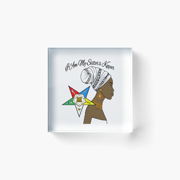 Item preview, OES Style Order Of The Eastern Star Logo Sistar My Sister's Keeper Freemason designed and sold by TopTeeShop.