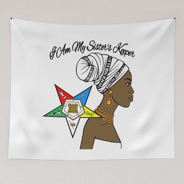 Item preview, OES Style Order Of The Eastern Star Logo Sistar My Sister's Keeper Freemason designed and sold by TopTeeShop.