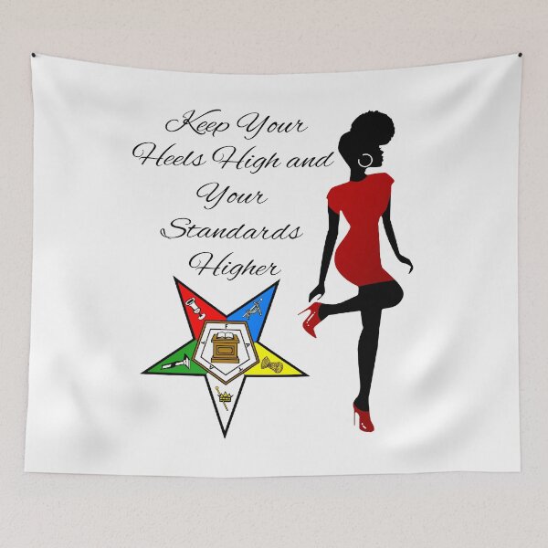 Item preview, OES Keep Your Head High Order Of The Eastern Star Logo Sistar Freemason designed and sold by TopTeeShop.