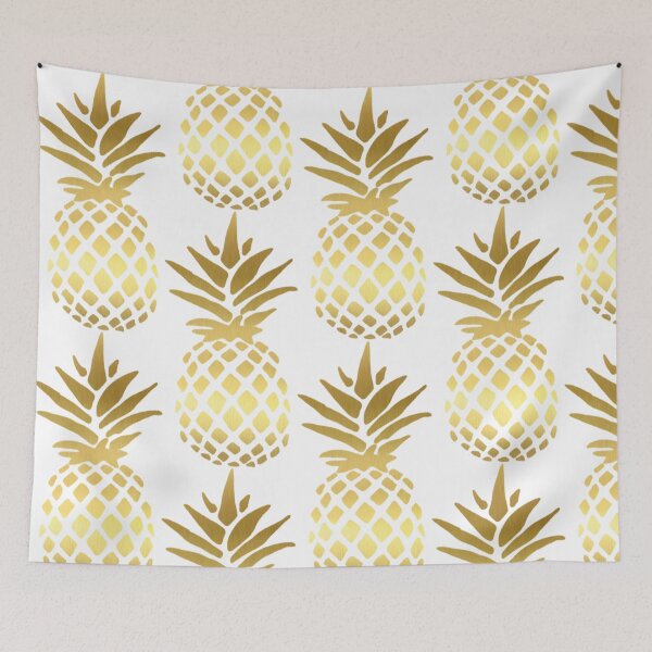 Item preview, Metallic Gold Pineapple Design Sticker designed and sold by Claireandrewss.