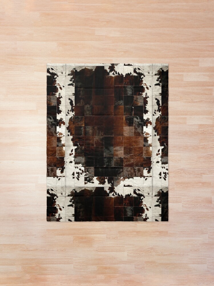 Alternate view of Cowhide Patchwork | Texture Comforter