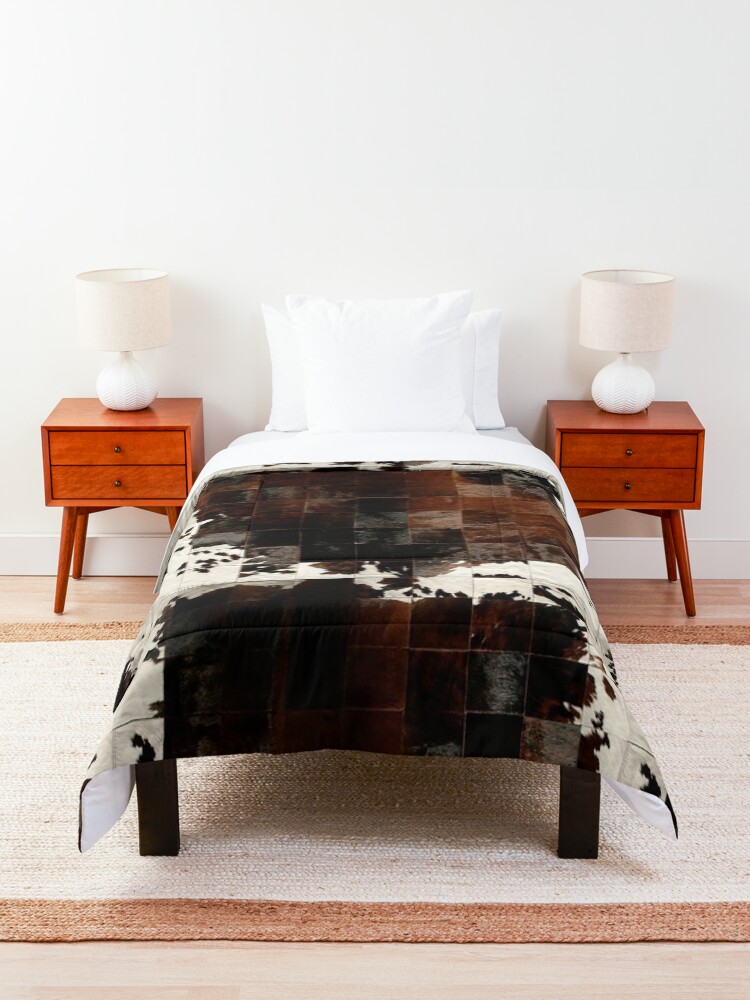 Alternate view of Cowhide Patchwork | Texture Comforter