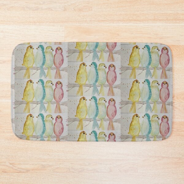 Item preview, Four cute birds in a tree designed and sold by watercolorsLiz.