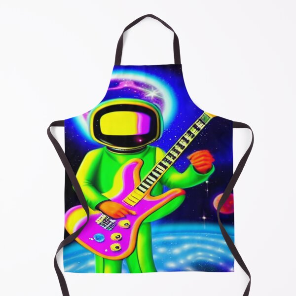 Item preview, Astronaut guitar player designed and sold by ZvezdanArt.