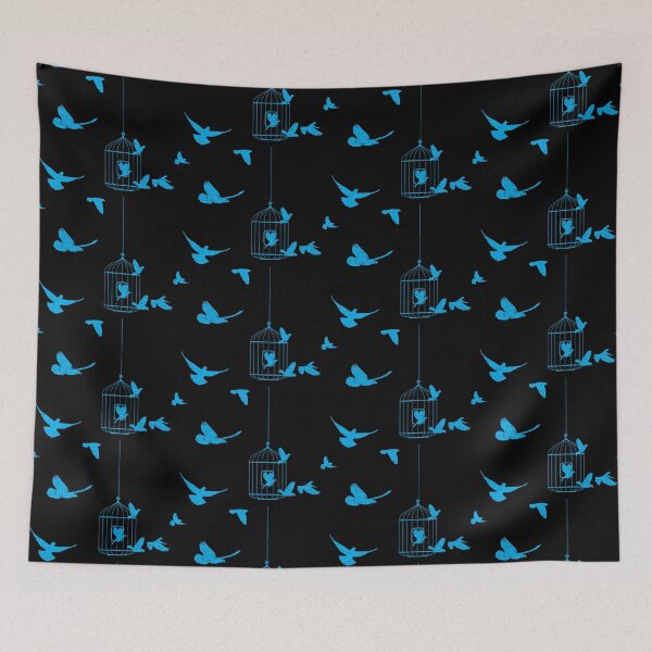 Item preview, Blue Free birds from cage, freedom designed and sold by CHday.