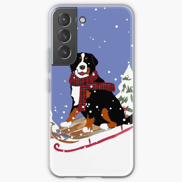 Bernese Mountain Dog Sledding Samsung Galaxy Soft Case