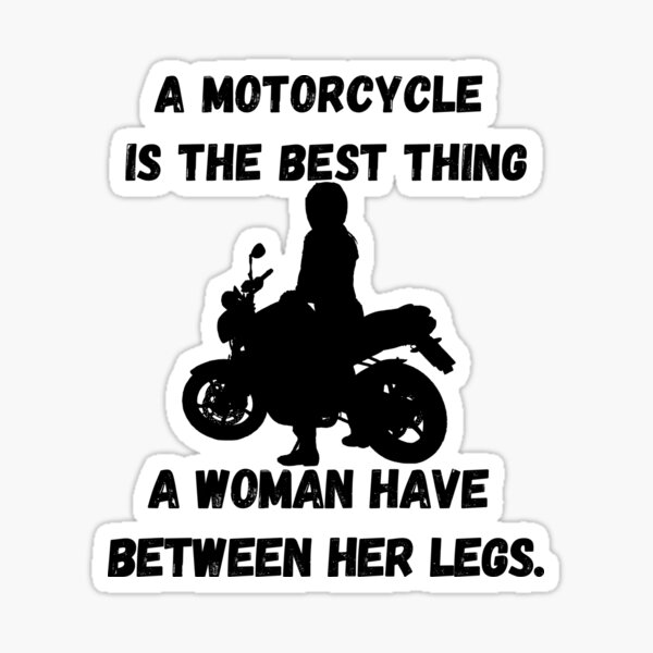 Motorcycle Woman Stickers for Sale