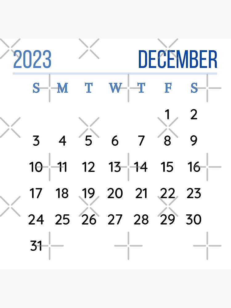 December 2023 Calendar