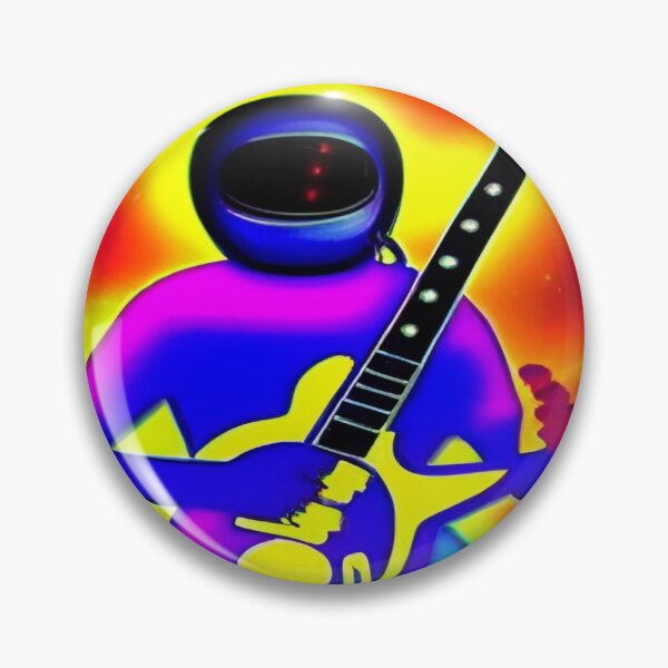 Item preview, Astronaut guitar player designed and sold by ZvezdanArt.