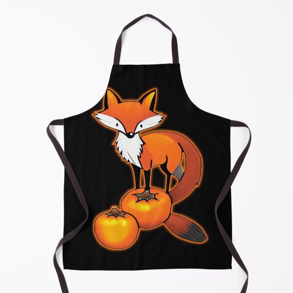 Item preview, fox with persimmon designed and sold by mayza-shop.