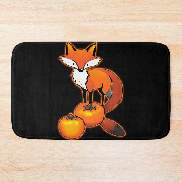 Item preview, fox with persimmon designed and sold by mayza-shop.