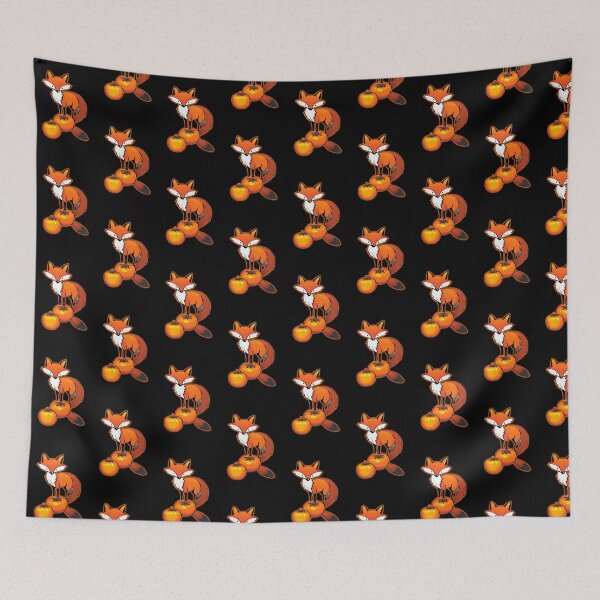 Item preview, fox with persimmon designed and sold by mayza-shop.