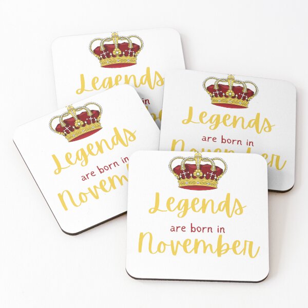 Item preview, Legends are born in November, with king's crown designed and sold by bemenmaher.