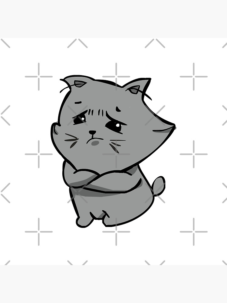 "traurige Katze, traurige Katze im Grunge, weinende Katze, ästhetische