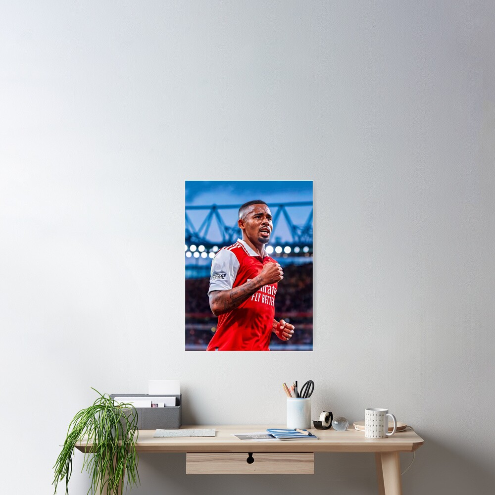 Gabriel Jesus New Goal Celebration Poster For Sale By Baptise Hayden