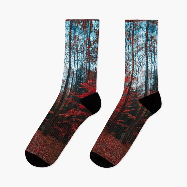 Item preview, red leaf tree, red forest, beauty forest, dream forest designed and sold by GraphicSmartCo.