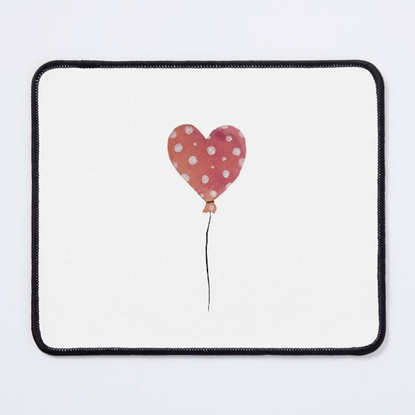 Item preview, Cute love balloon with dot watercolor illustration designed and sold by Yana Mustafina | Boho Soulful Designs.
